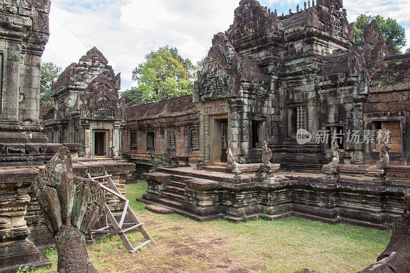 柬埔寨:Banteay Samré吴哥建筑群中的寺庙